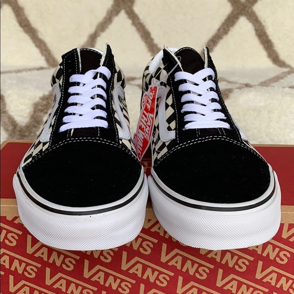VANS OLD SKOOL PRIMARY CHECK BLACK/WHITE WMNS - Picture 11 of 16